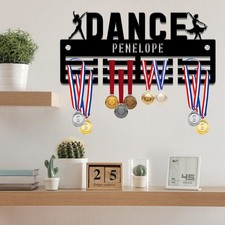 Personalised Dance Ballet Medal Hanger Medal Holder Wall Hang Display Rack