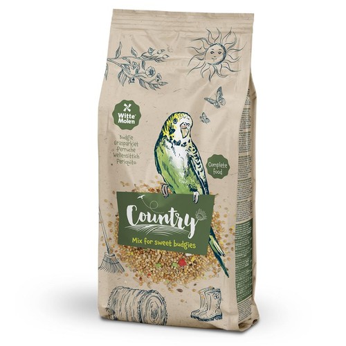 Witte molen country budgie - witte,