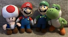 Super Mario Plush Bundle 2009 GOLDIE LUIGI Toad Yoshi 2010 2011 Rare