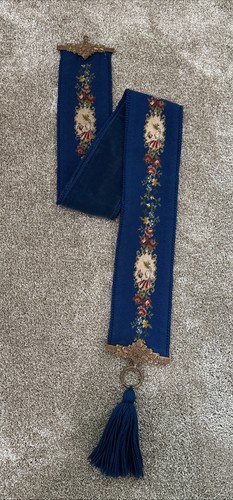 Vtg tapestry floral wool - floral,