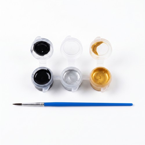 Paint set with - with, brush