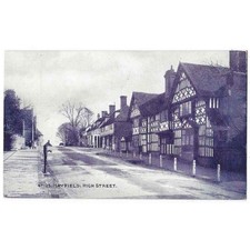 MAYFIELD High Street Showing Water Pump, Old Postcard by Photocrom, Unused