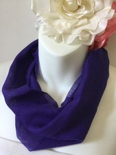 Plain Purple Viscose Scarf