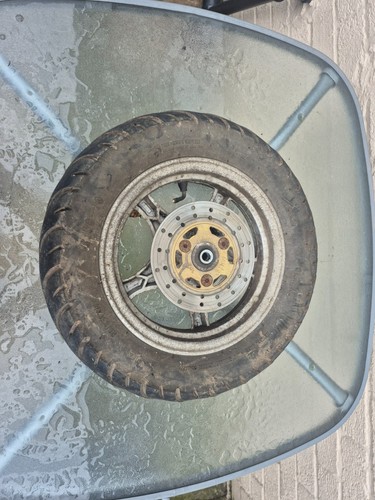 Front wheel tyre brake - front, &