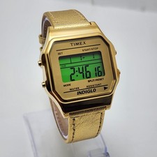 Timex Indiglo Gold Tone WR 30M