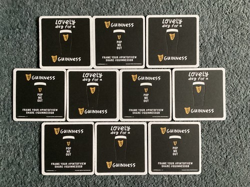 Guinness beer mats - guinness, (pack