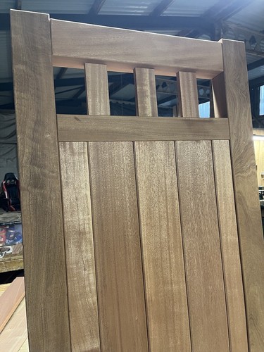Wooden garden gates - garden, iroko