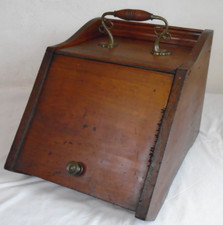 Vintage Wooden Coal Scuttle
