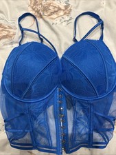 Blue Corset Top 34C
