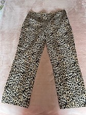 Zara Leopard Print Trousers Size M New!
