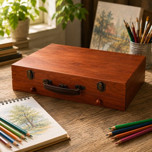 Wooden artists art - art, set