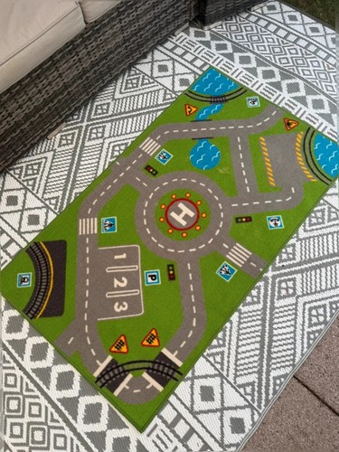 Ikea road map rug - road,