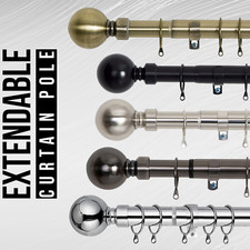 Metal Curtain Pole Extendable