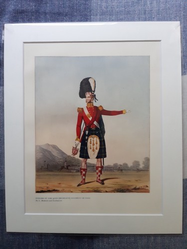 Antique print officer - antique, 92nd