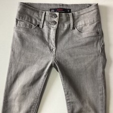 Ladies Next Lift Slim & Shape Skinny Mid Rise Grey Jeans Size 6 R (453J)