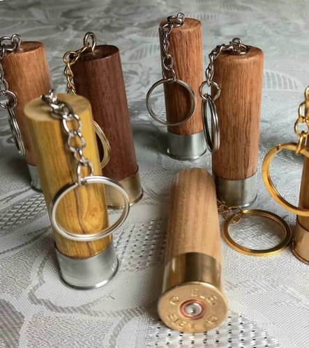 Shotgun cartridge keyrings - shotgun,