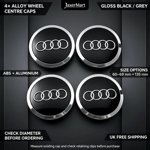 Audi alloy wheel centre caps - wheel,
