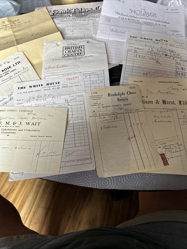 Vintage shop receipts - shop,