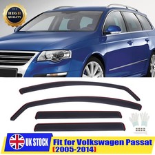 Fit For VW Passat B6/B7 5-Door Estate 2005-2014 Wind Rain Sun Deflectors Tinted