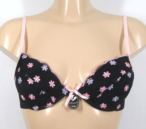 Elbrina black floral - elbrina,