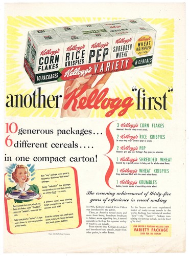 1941 kelloggs cereal vintage - 1941,