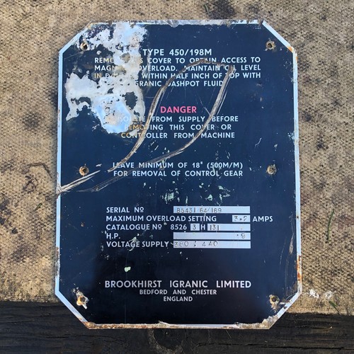 Makers name plate aluminium - makers,