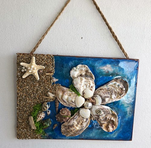Coastal seashells starfish - &,