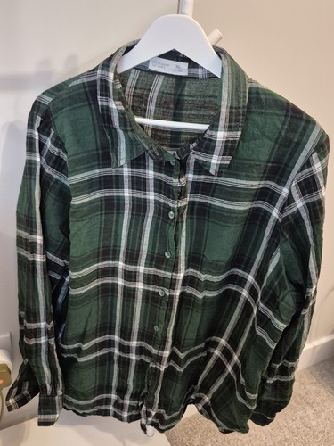 Womens green black checked - &,