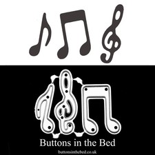 3pc Musical Symbols Metal