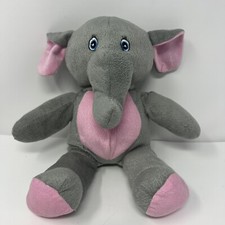 KellyToy Gray Elephant Pink