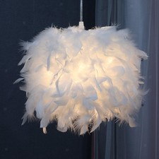 Pendant Light Cover Feather