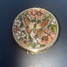 Beautiful Butterfly Compact Mirror, Browns