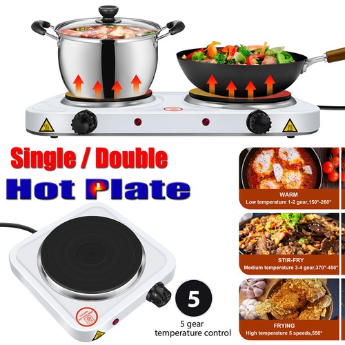 Electric hob double single - hob,