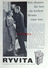 'RYVITA' Rye Crispbread Biscuits Food Print - Original 1957 ADVERT
