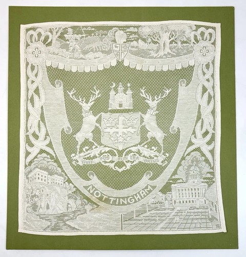 Vtg nottingham lace panel - vtg,