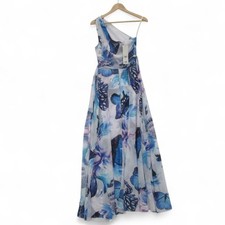 LIPSY UK 8 Dress Floral One Shoulder Full Length Occasion Tags RRP £150 Preloved