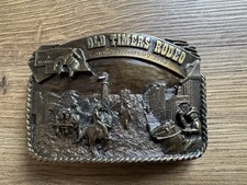 Vintage 1983 National Old Timers Rodeo Belt Buckle Limited Edition