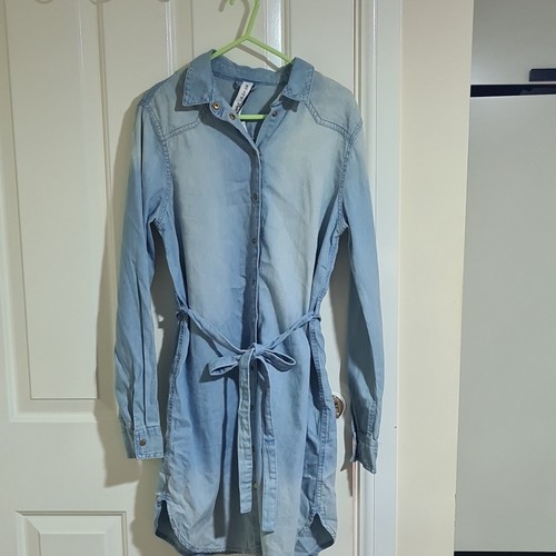 Denim blue collared - denim,