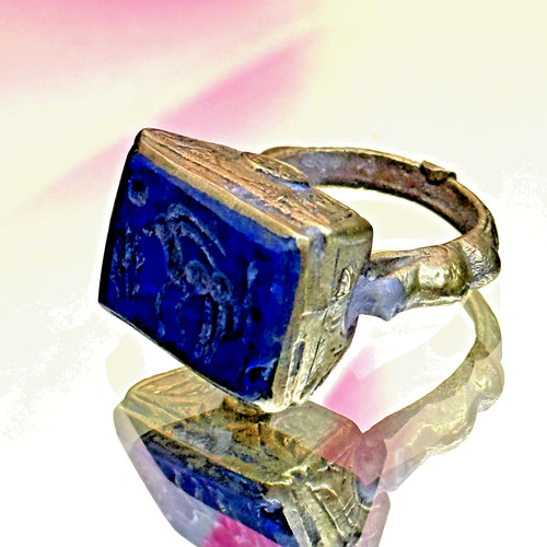 Ancient roman ring with - ring,