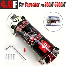 4.0 Farad Capacitors with 5000W Power Conditioner – Boost Your Car Audio System