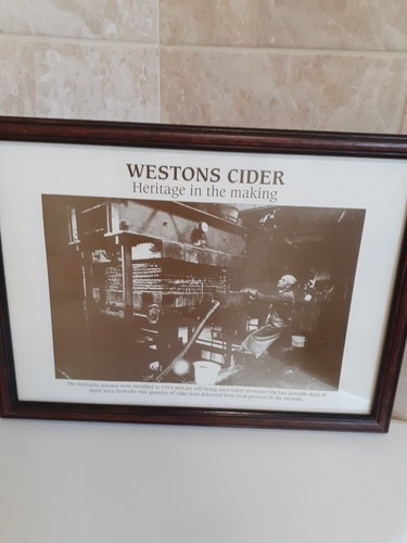 Framed print westons cider pls - print,