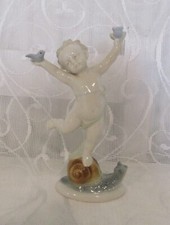 Vintage Metzler and Ortloff Seasons Cherub Figurine Ornament "Spring"
