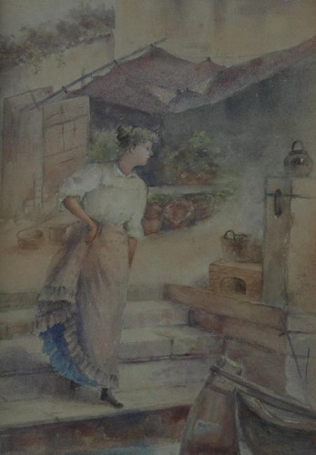 Beautiful vintage watercolor - vintage,