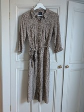 Leopard print midi shirt - leopard,