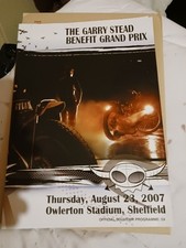Gary Stead Sheffield Benefit Grand Prix 23/8/07 blank Programme Vgc