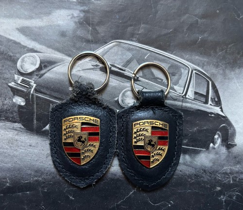 Two genuine porsche keyrings - two,