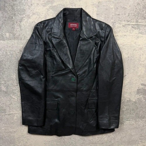 Redskins leather blazer jacket - redskins,