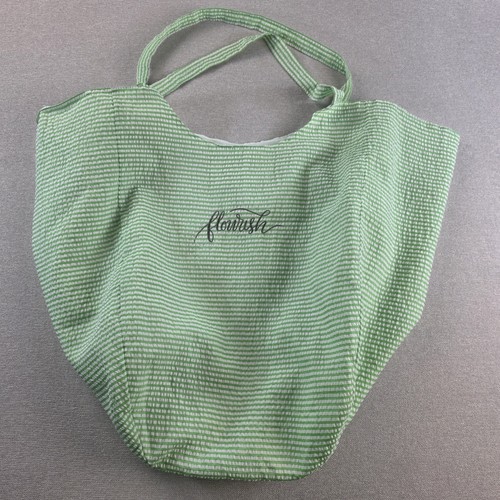 Oversized seersucker hobo tote - seersucker,
