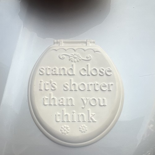 White round novelty decorative - white,