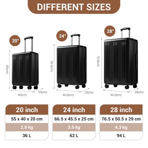 28inch abs hard - 20/24/28inch, shell